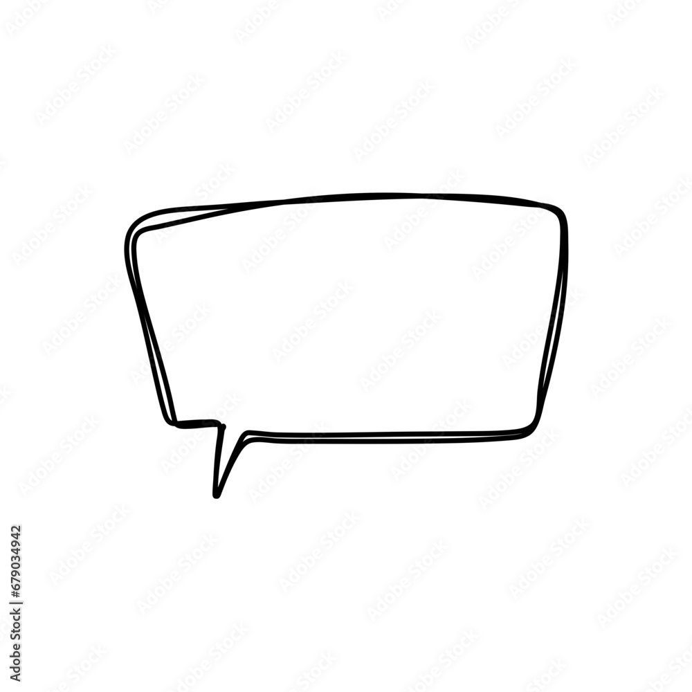hand drawn speech bubbles. Vector illustration hand drawn speech bubbles. Vector illustration