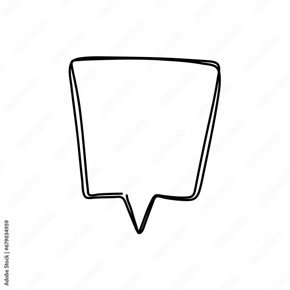 hand drawn speech bubbles. Vector illustration hand drawn speech bubbles. Vector illustration
