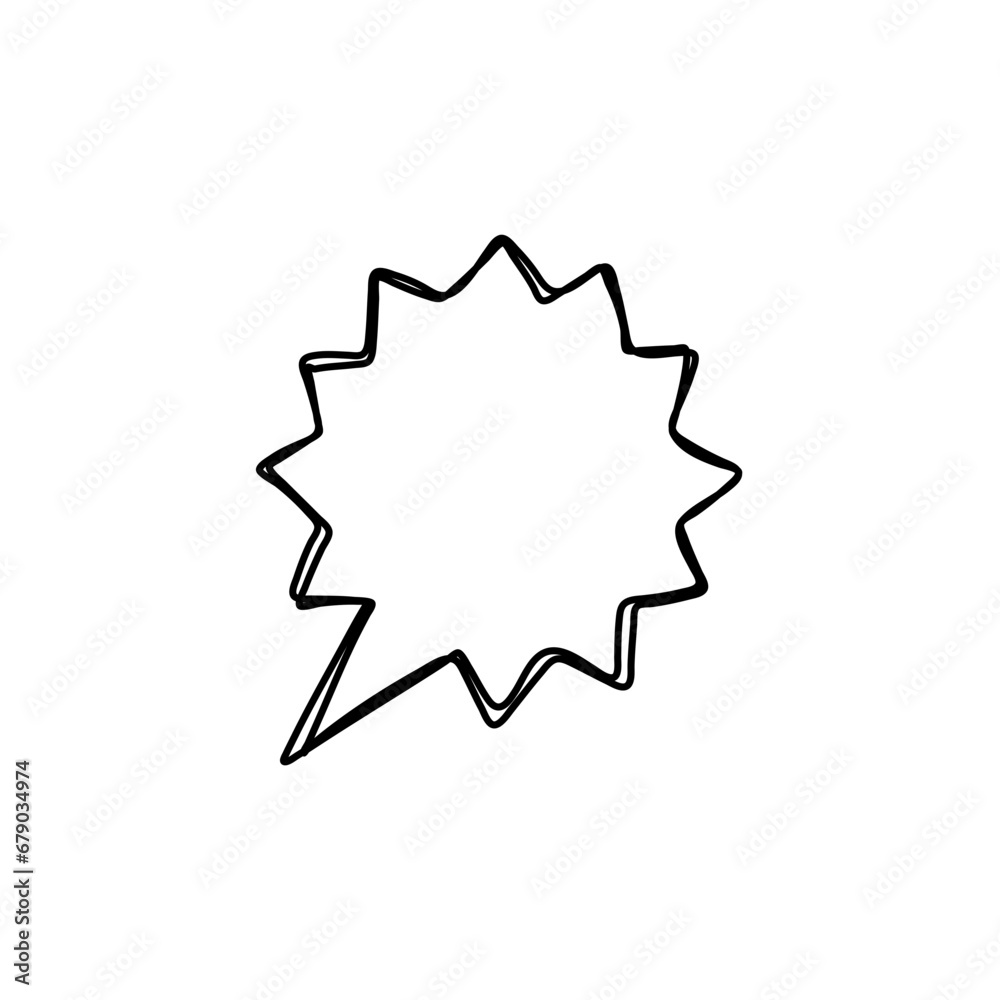 hand drawn speech bubbles. Vector illustration hand drawn speech bubbles. Vector illustration