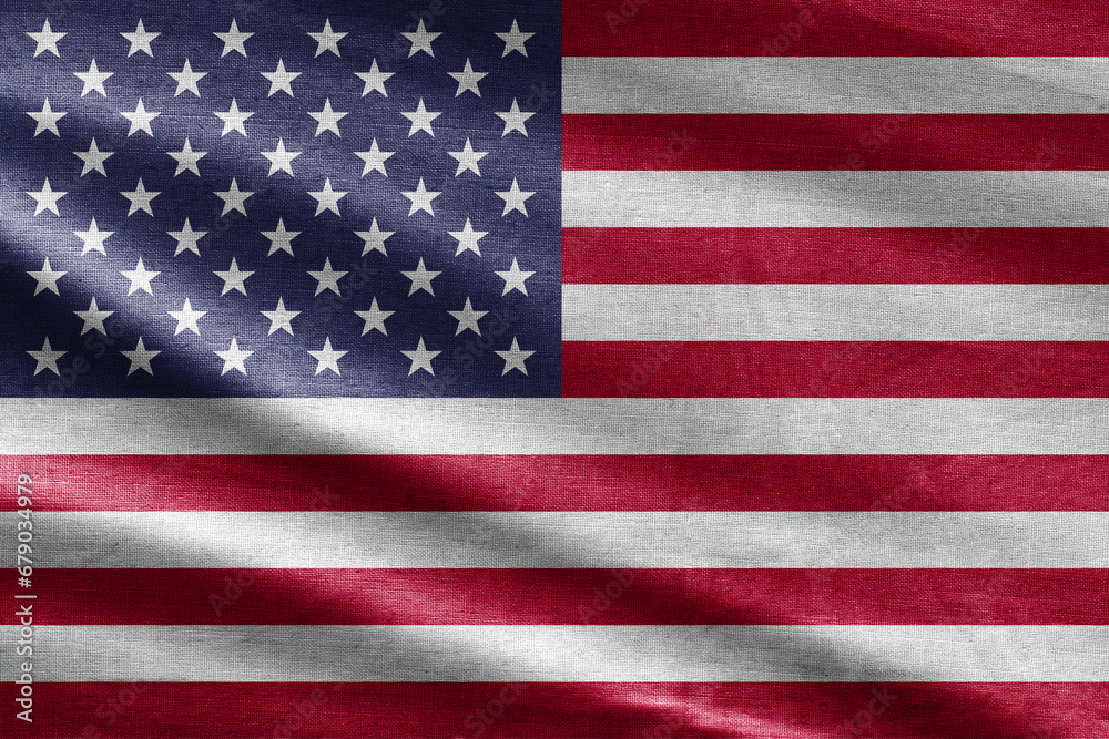 USA flag, close-up. Studio shot. Beautifully waving star and striped American flag. United States, USA Flag on Fabric texture. Complete national flag of us covers whole frame. USA flag, close-up. Studio shot. Beautifully waving star and striped American flag. United States, USA Flag on Fabric texture. Complete national flag of us covers whole frame.