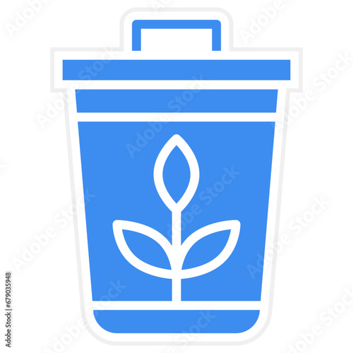 Plant Trash Icon Style