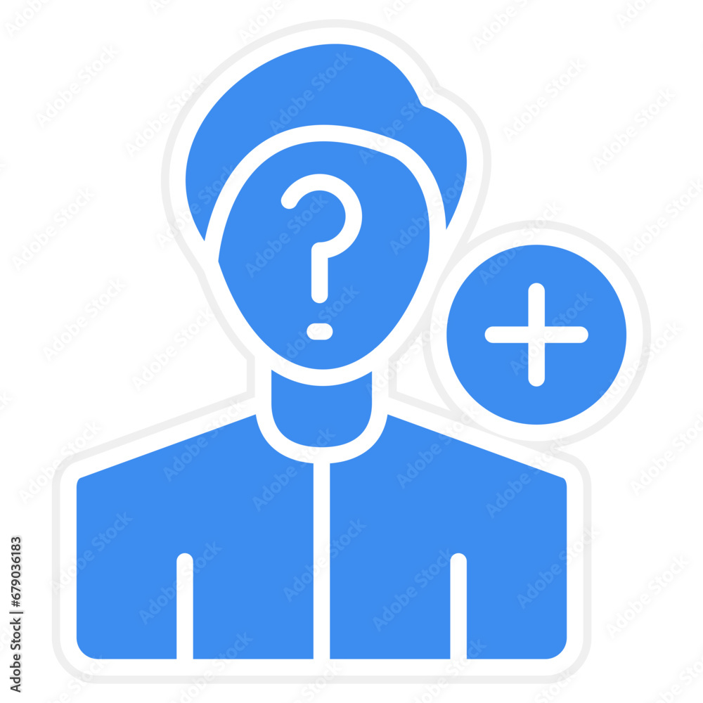 Obraz premium Fake Followers Icon Style