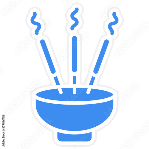 Incense Sticks Icon Style