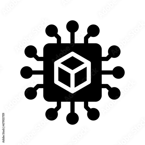 digitalisation glyph icon