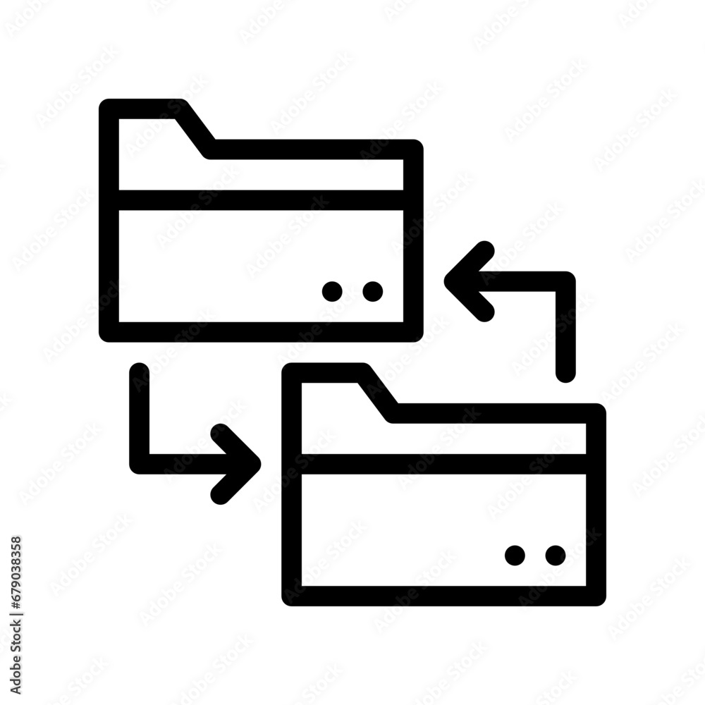 file transfer line icon file transfer line icon