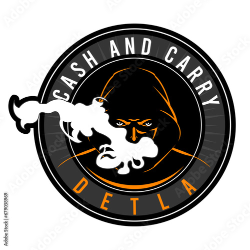 Vape Mascot Logo Vector Design