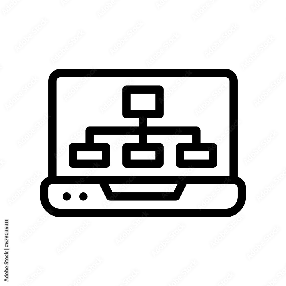 data modeling line icon data modeling line icon