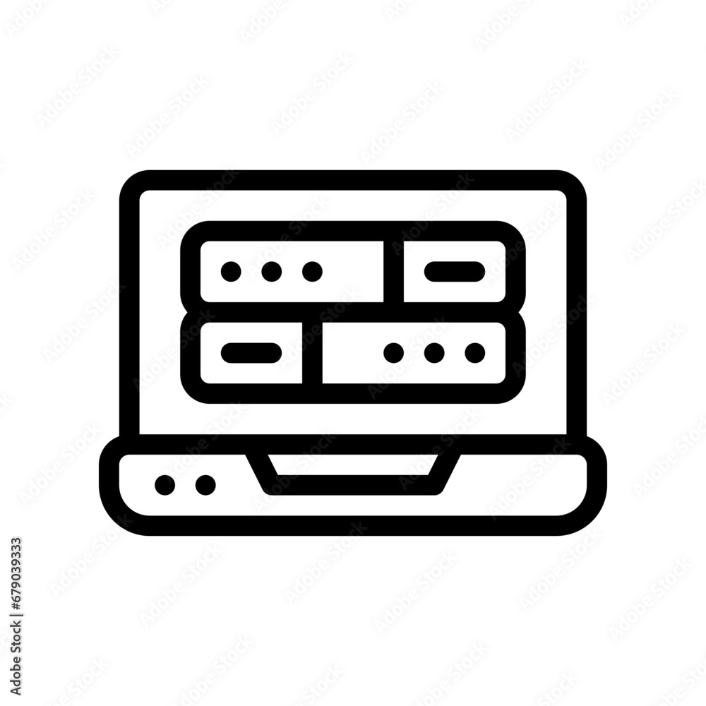 server line icon server line icon