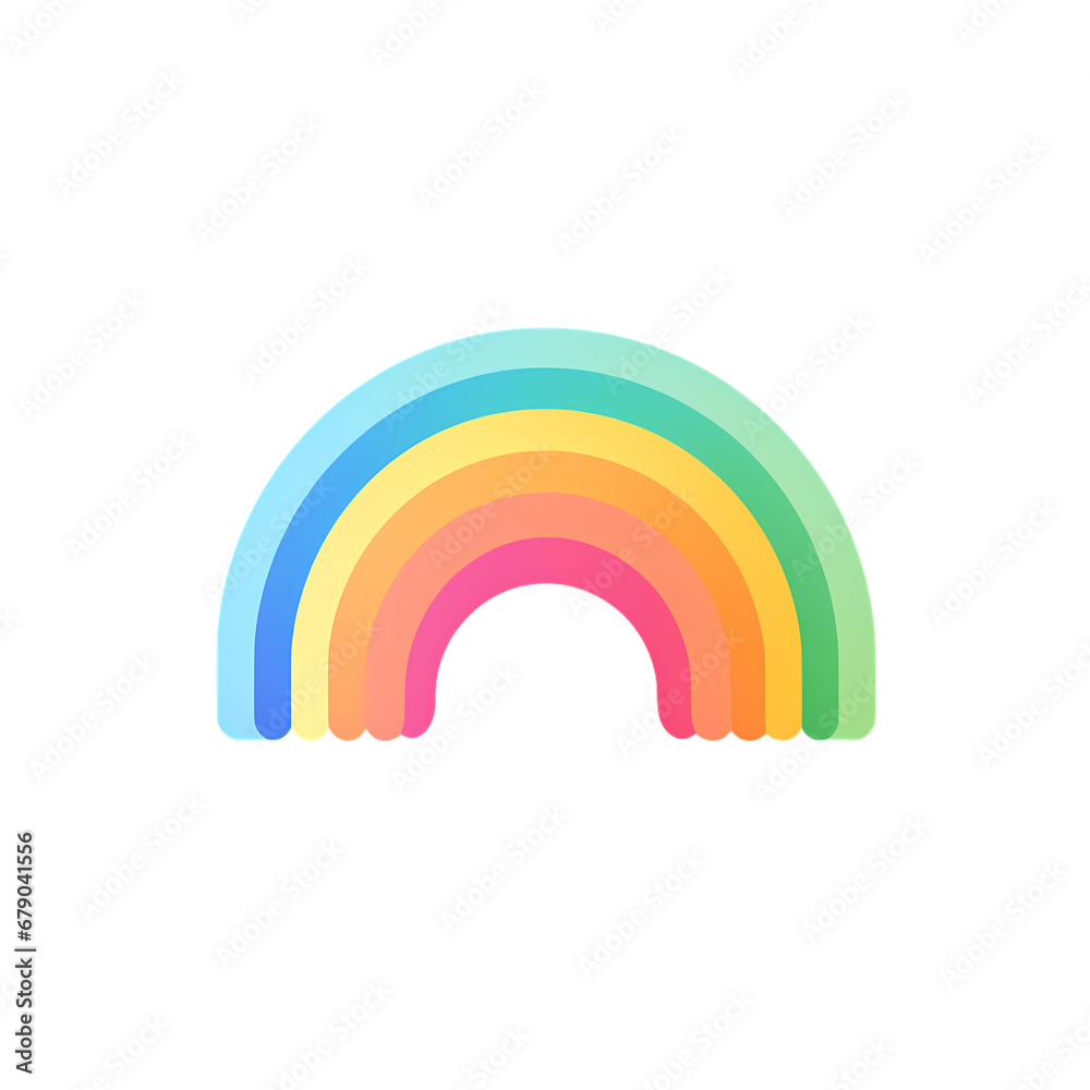 Rainbow illustration, material, icon, vector, decorative design element, transparent background, application icon Rainbow illustration, material, icon, vector, decorative design element, transparent background, application icon