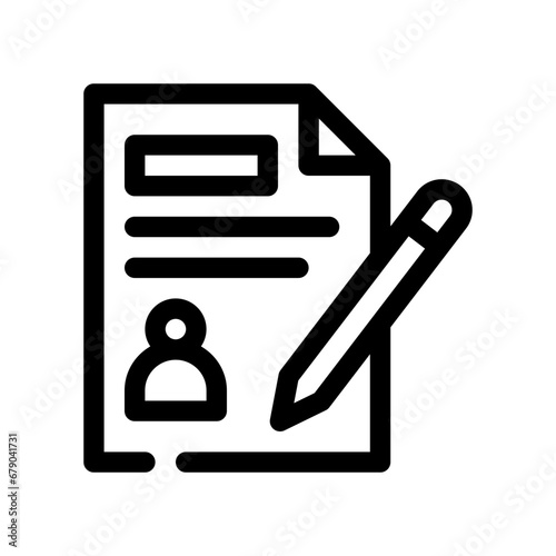 content creator line icon