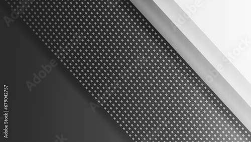 Simple 3D black and white gradient textured striped background