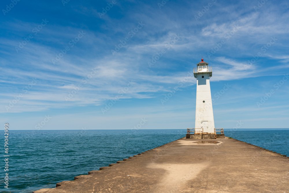 Sodus Point Lighthouse, on Lake Ontario, New York
