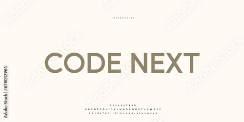 Elegant Font Uppercase Lowercase and Number. Classic Lettering Minimal Fashion Designs. Typography modern Sen Serif fonts regular decorative vintage concept. vector illustration