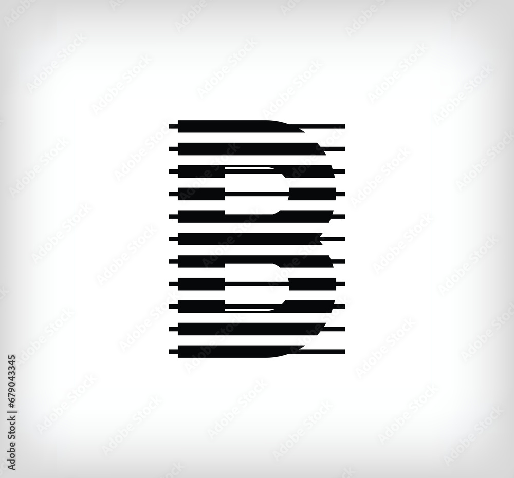 Letter B logo icon design, vector illustration. B letter formed by a combination of lines. Creative flat design style. Letter B logo icon design, vector illustration. B letter formed by a combination of lines. Creative flat design style.