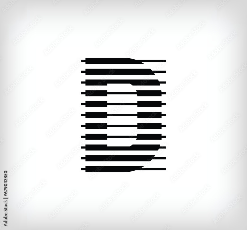 Letter D logo icon design, vector illustration. D letter formed by a combination of lines. Creative flat design style. Letter D logo icon design, vector illustration. D letter formed by a combination of lines. Creative flat design style.