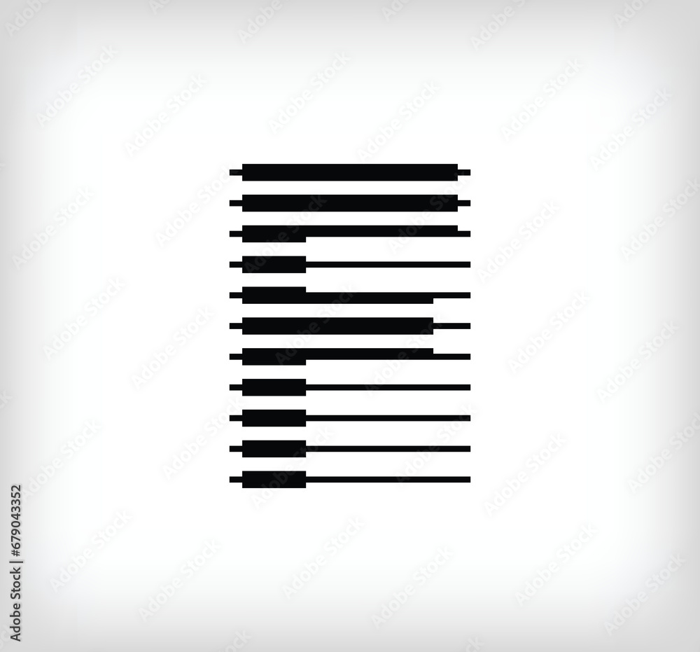 Letter F logo icon design, vector illustration. F letter formed by a combination of lines. Creative flat design style.
