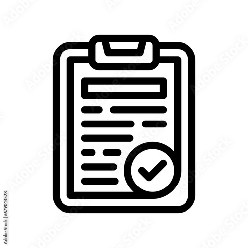 check mark line icon