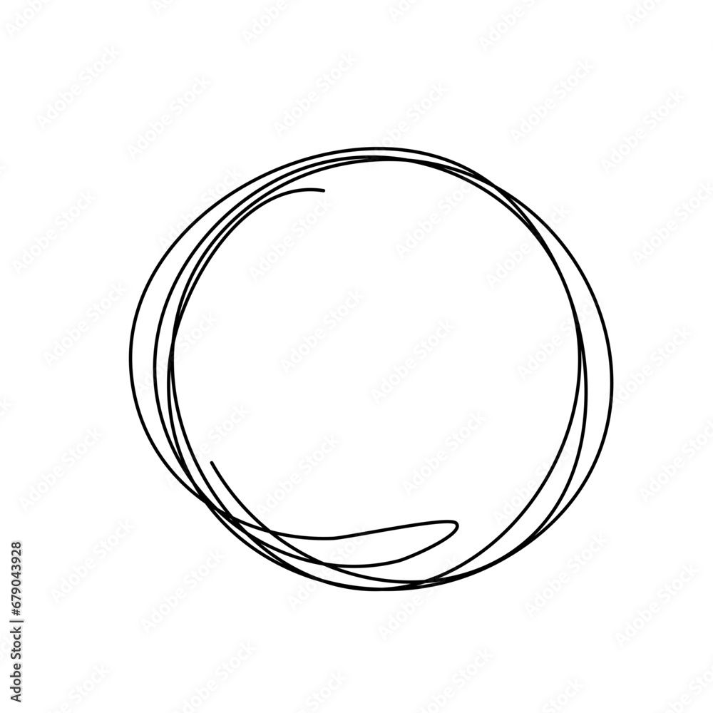 hand drawn scribble circles. Vector element hand drawn scribble circles. Vector element