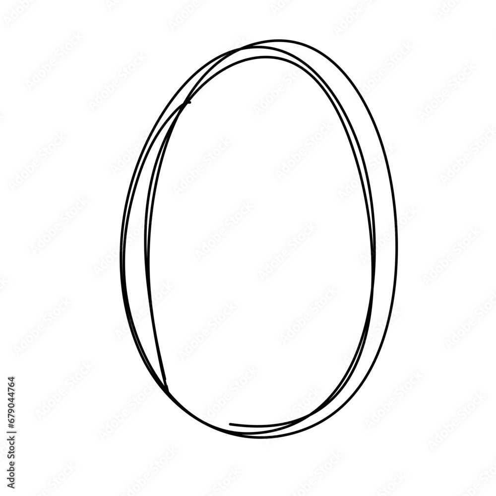 Highlight oval circle frames. Doodle hand drawn pencil lines. Round brush mark Highlight oval circle frames. Doodle hand drawn pencil lines. Round brush mark