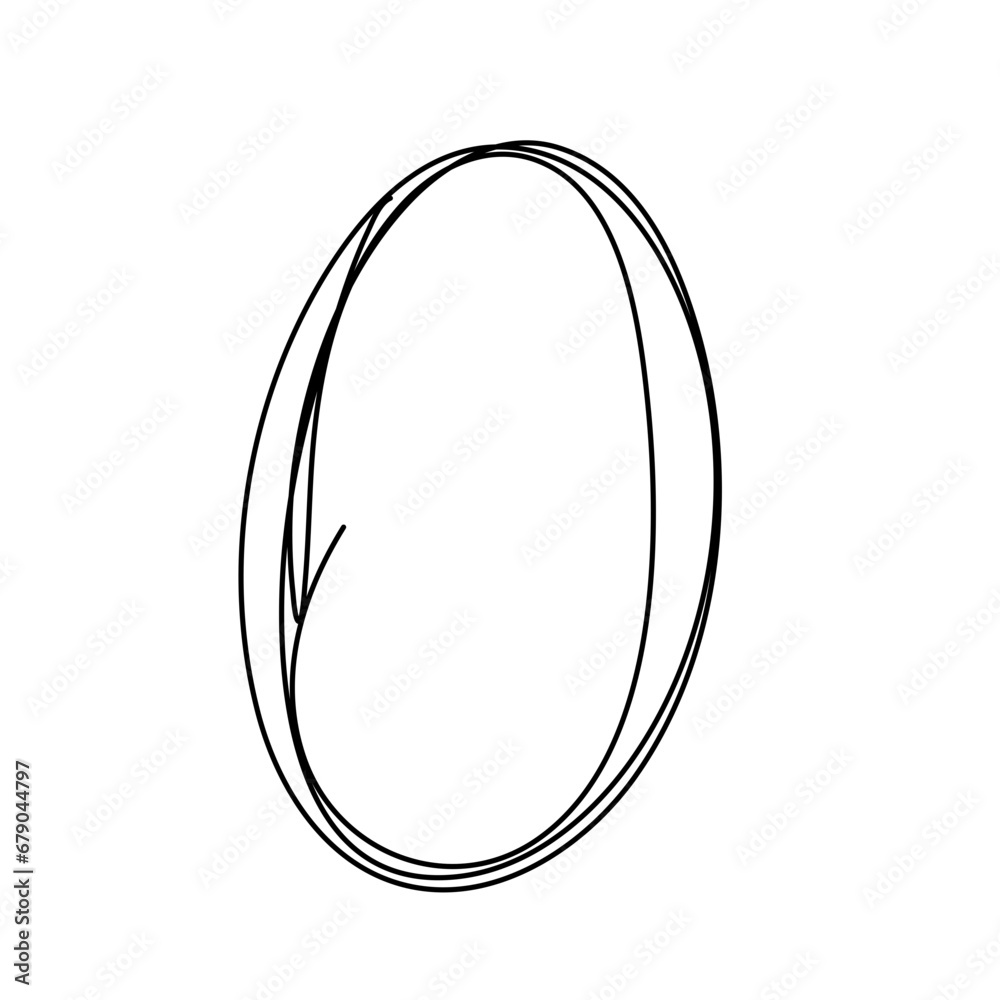 Highlight oval circle frames. Doodle hand drawn pencil lines. Round brush mark Highlight oval circle frames. Doodle hand drawn pencil lines. Round brush mark