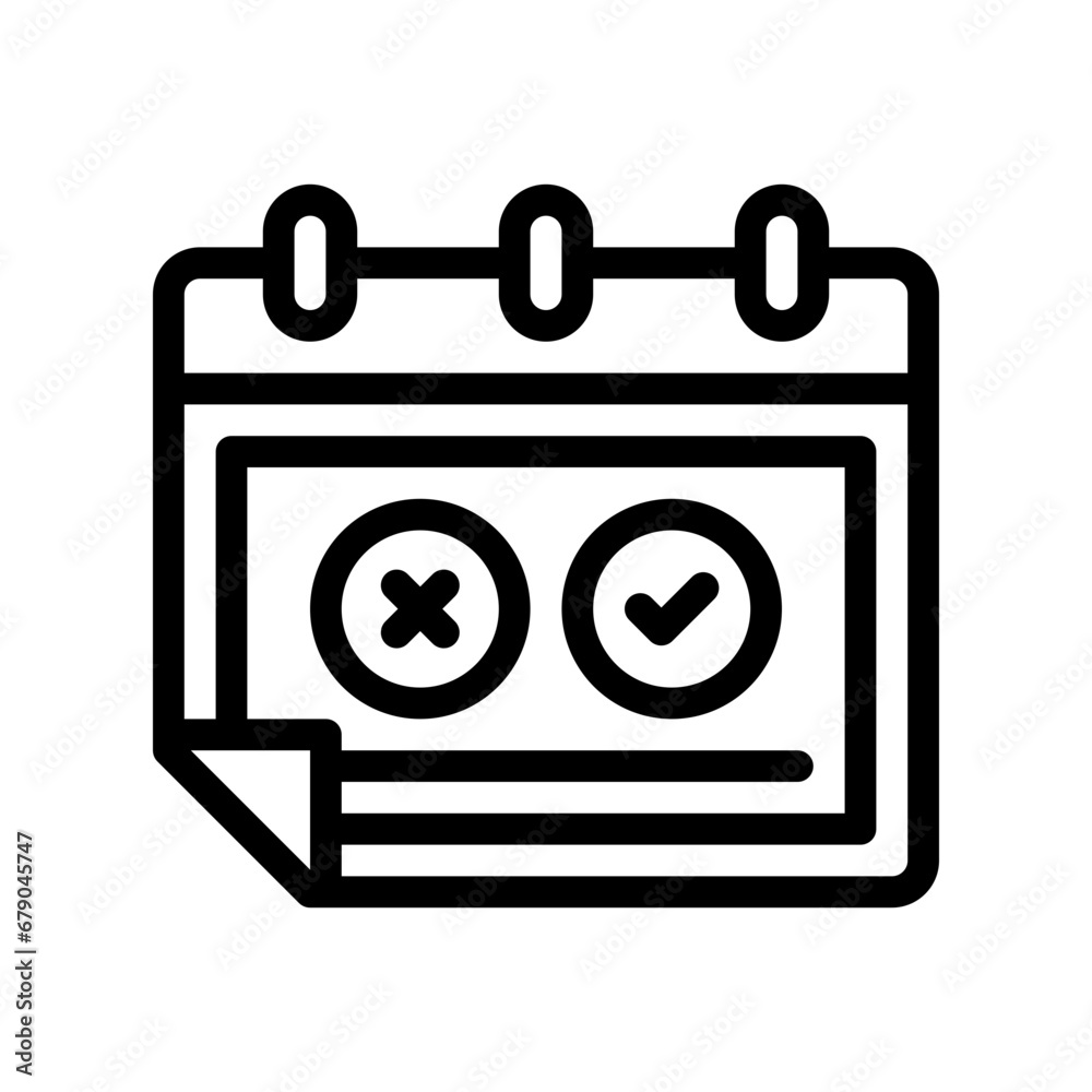 absence line icon absence line icon