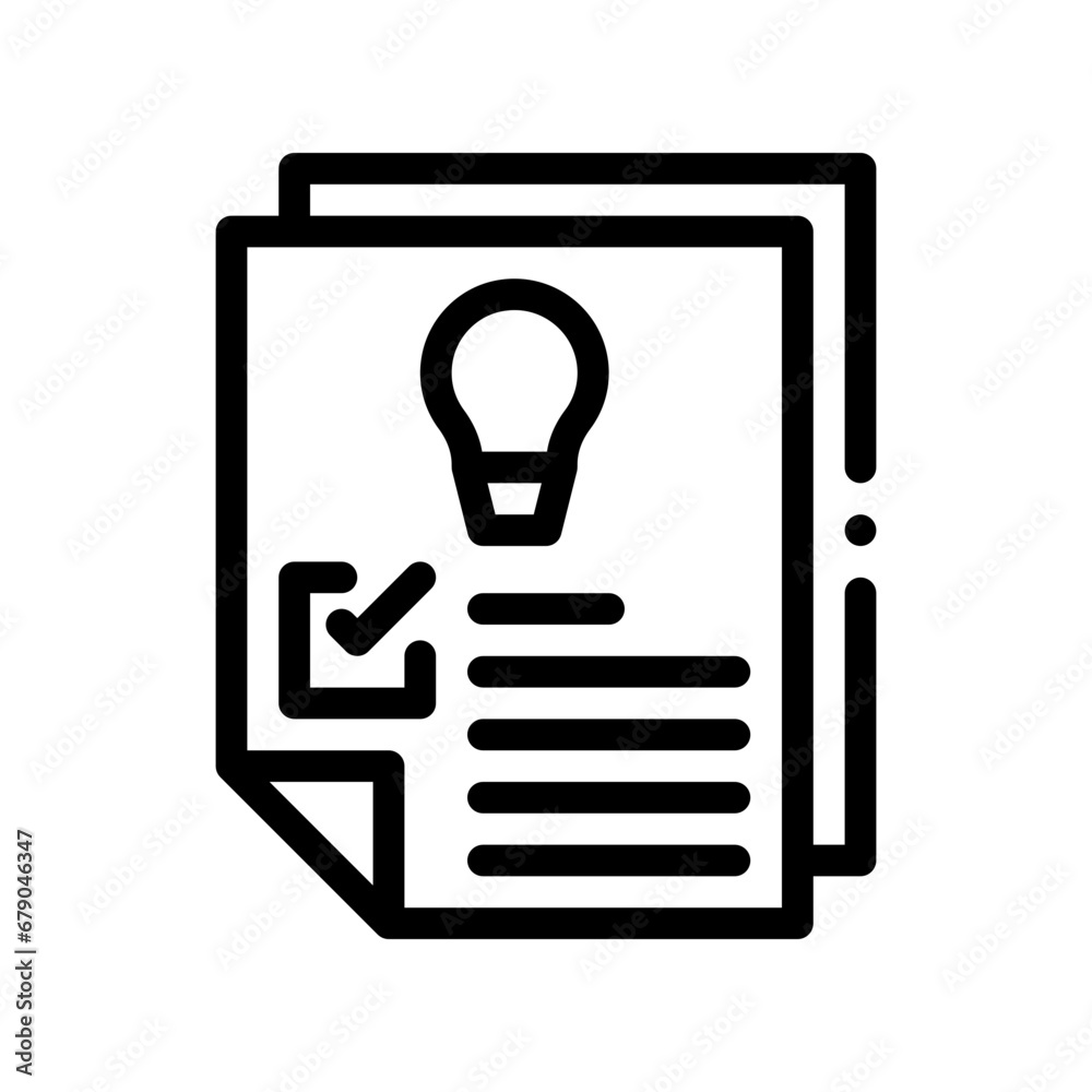 ideas line icon ideas line icon