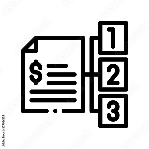 prioritize line icon