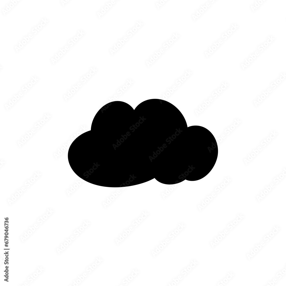 Clouds silhouettes. Design elements for the weather forecast, web interface or cloud storage applications. Clouds silhouettes. Design elements for the weather forecast, web interface or cloud storage applications.