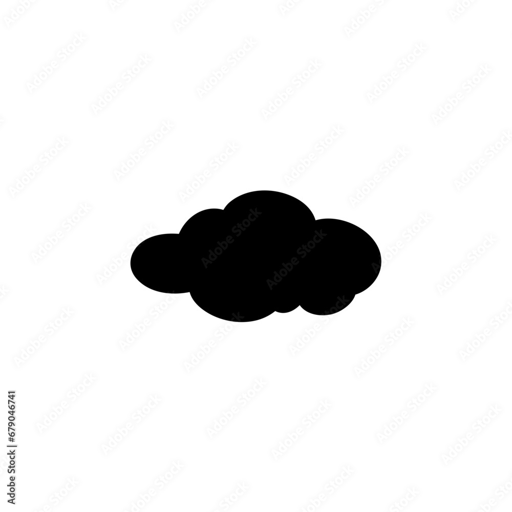 Clouds silhouettes. Design elements for the weather forecast, web interface or cloud storage applications. Clouds silhouettes. Design elements for the weather forecast, web interface or cloud storage applications.