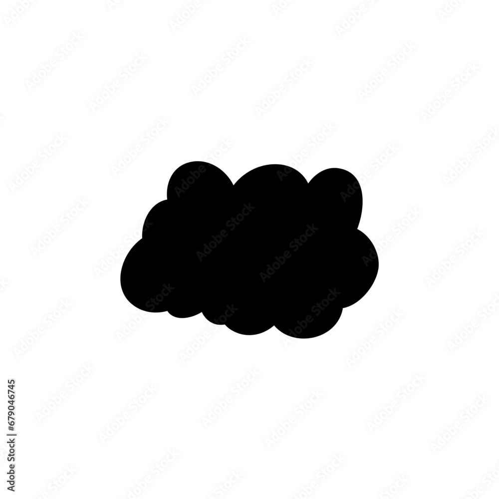 Clouds silhouettes. Design elements for the weather forecast, web interface or cloud storage applications. Clouds silhouettes. Design elements for the weather forecast, web interface or cloud storage applications.