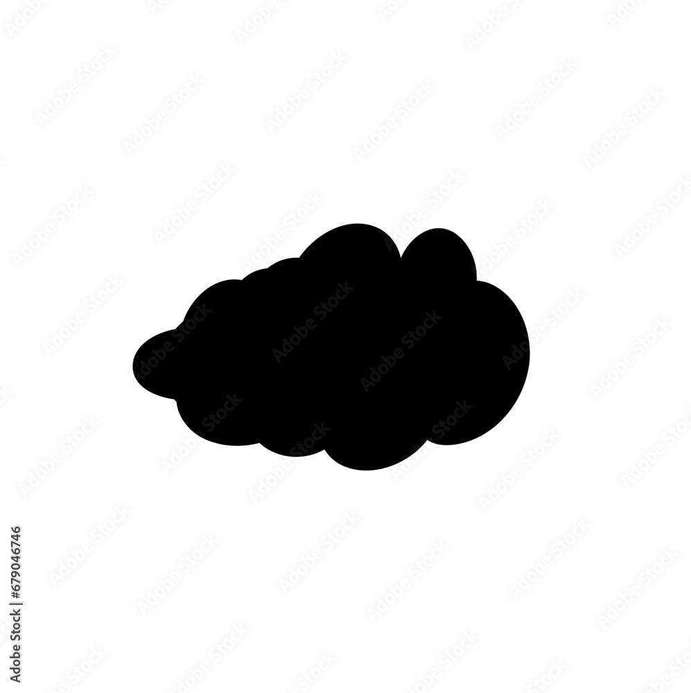 Clouds silhouettes. Design elements for the weather forecast, web interface or cloud storage applications. Clouds silhouettes. Design elements for the weather forecast, web interface or cloud storage applications.