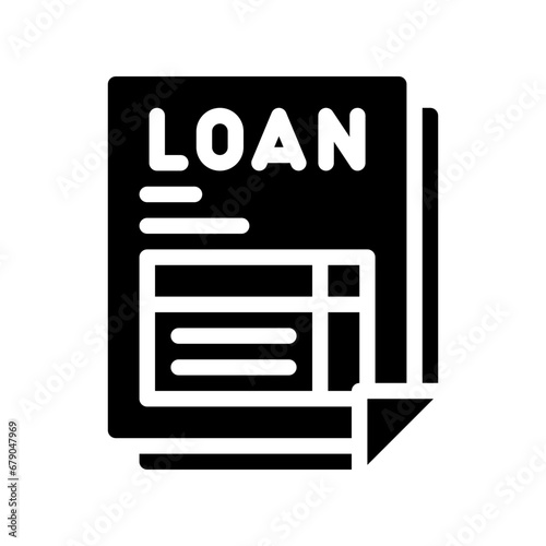loan glyph icon