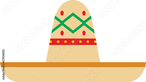 Sombrero hat illustration