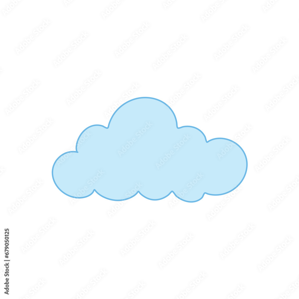 Cloud Icon for Graphic Design Project. Vector illustration Cloud Icon for Graphic Design Project. Vector illustration