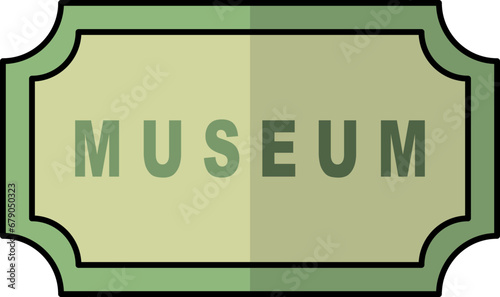 Museum label illustration