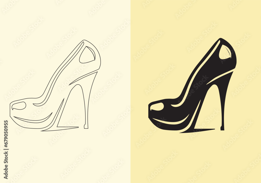A distinct pair of colourful women's shoes. women's stiletto high-heeled shoe collection. stylish shoes for girls.
A distinct pair of colourful women's shoes. women's stiletto high-heeled shoe collection. stylish shoes for girls.