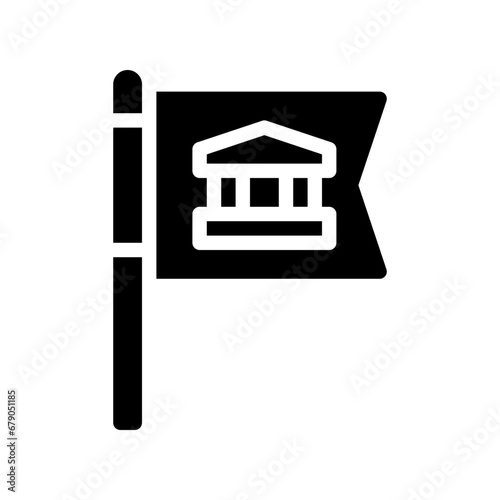 flag glyph icon