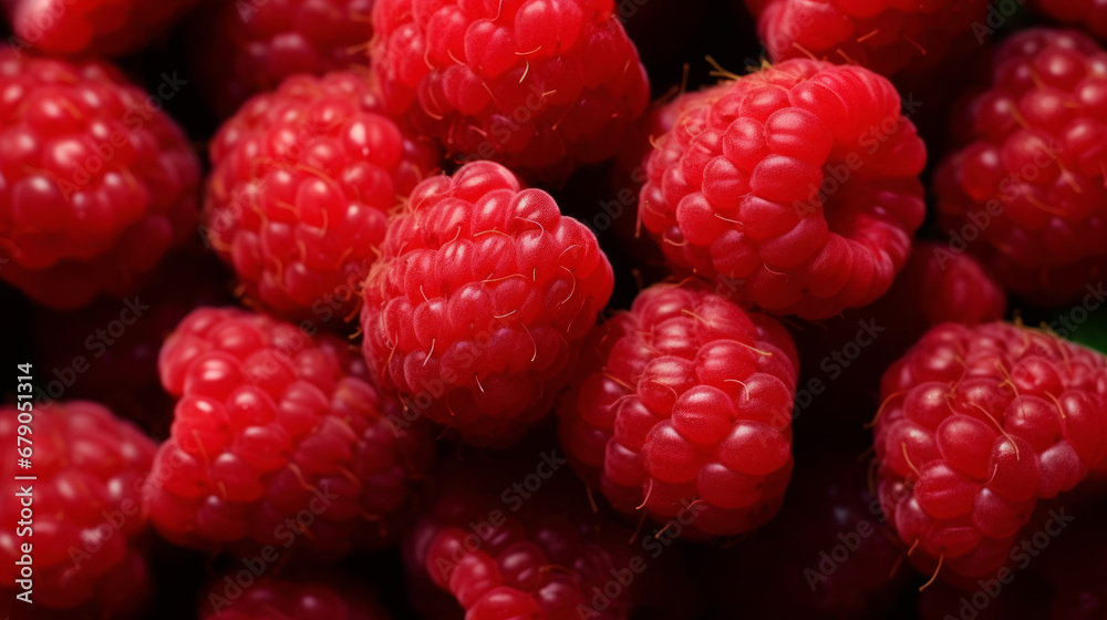Raspberries close-up Raspberries close-up