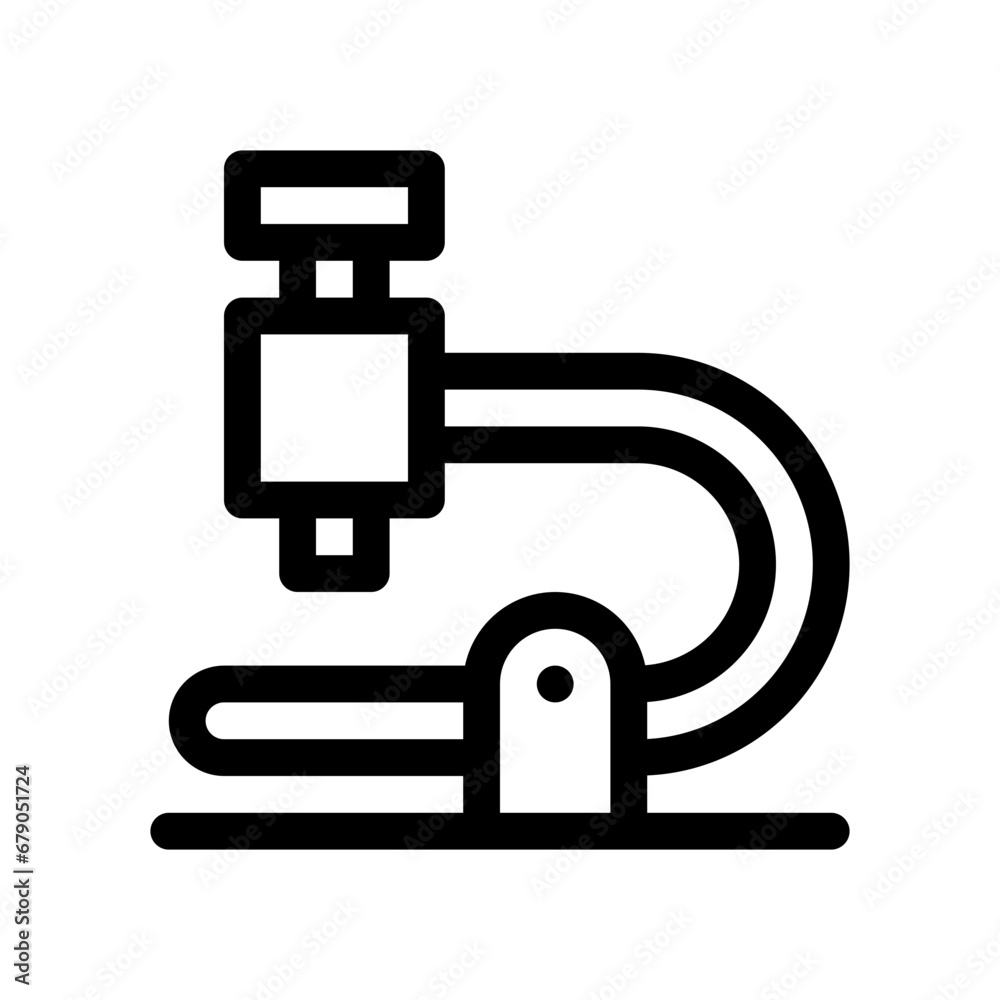 microscope line icon microscope line icon
