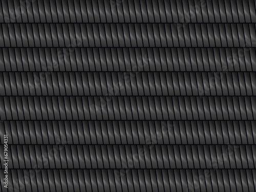 Unique black textured lines background design with dark colors.