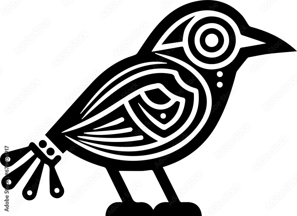 Fototapeta premium Sparrow, a symbol of good luck