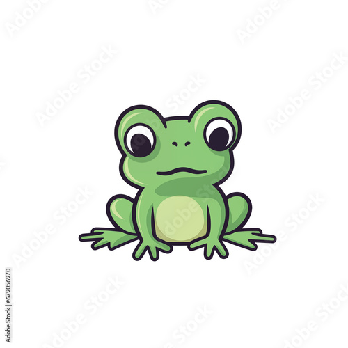 frog isolated on white background