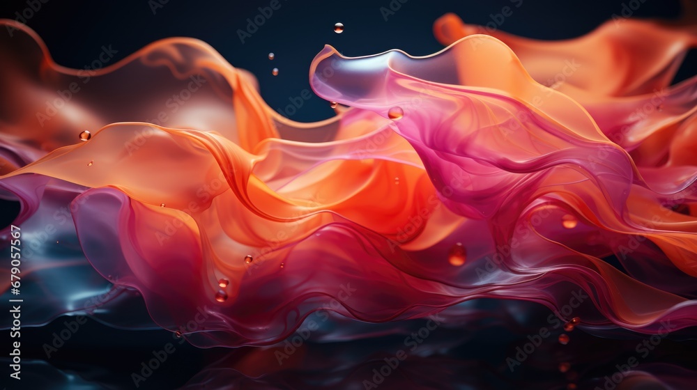 Vibrant Splash of Colorful Liquid in Dynamic Abstract Motion