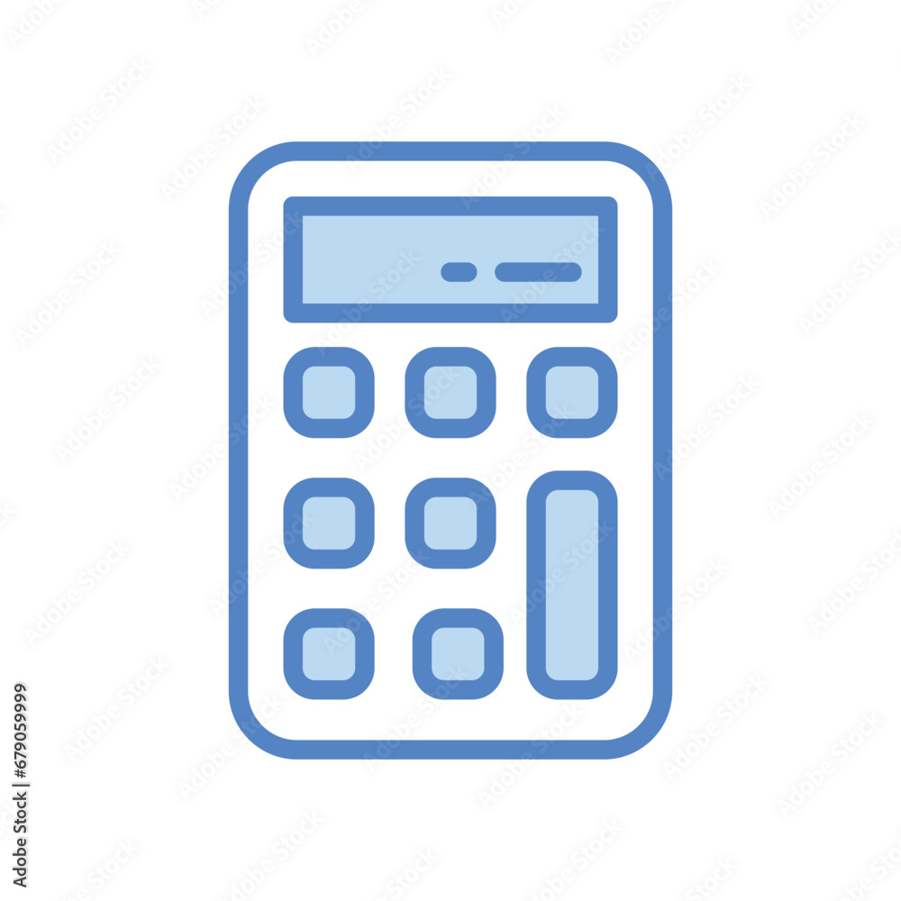 Calculator icon isolate white background vector stock illustration Calculator icon isolate white background vector stock illustration