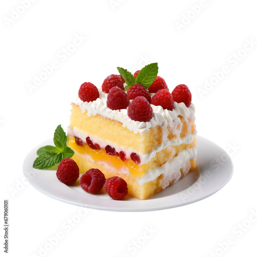 Lemon Raspberry Mini Cakes  Raspberry Cake  Individual-sized cakes with a lemon and raspberry flavor profile isolated on transparent background