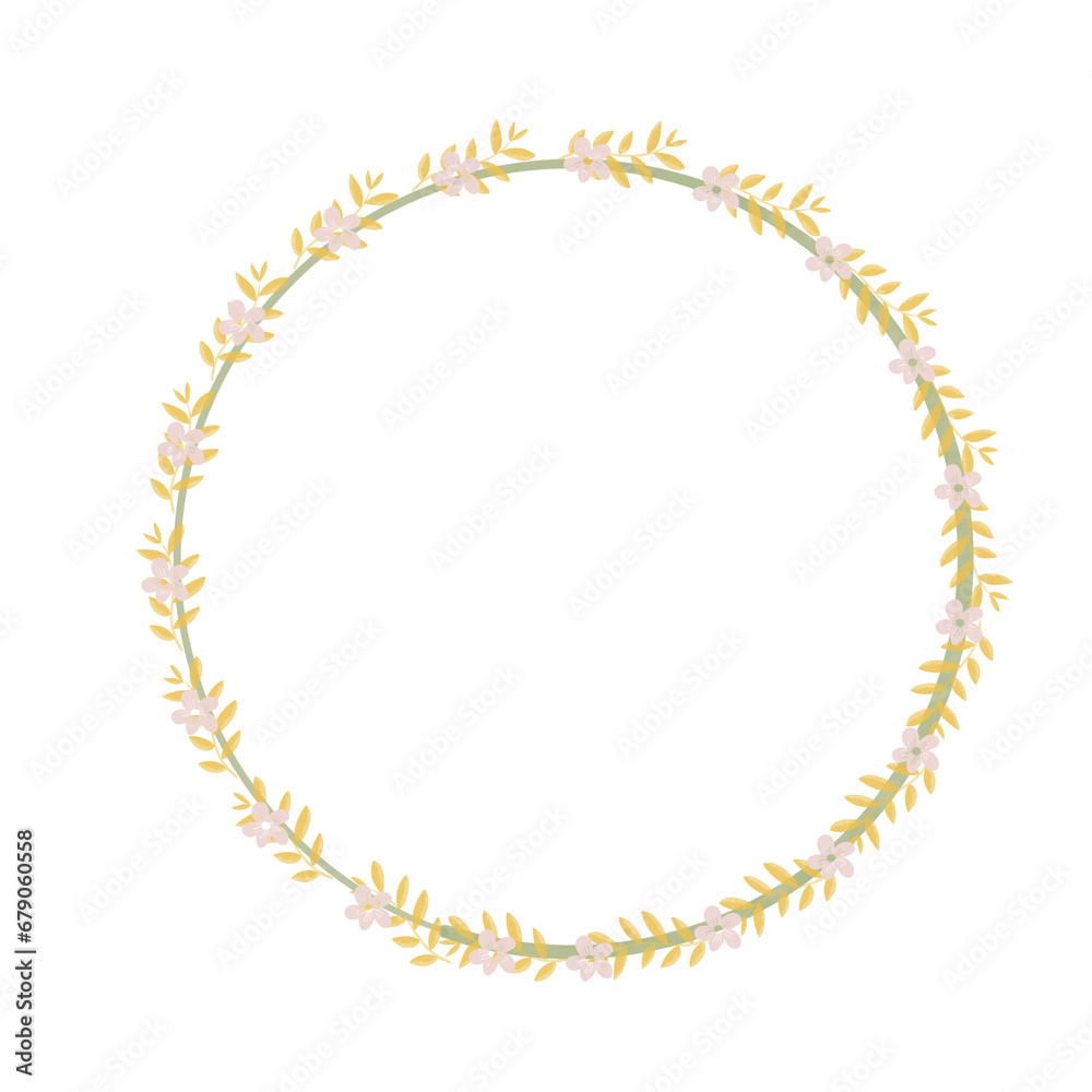 Hand drawn floral frames with flowers. Wreath. Elegant logo template. Vector illustration for labels, branding business identity, wedding invitation Hand drawn floral frames with flowers. Wreath. Elegant logo template. Vector illustration for labels, branding business identity, wedding invitation