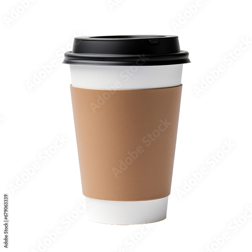 coffee to go on a white background isolated PNG