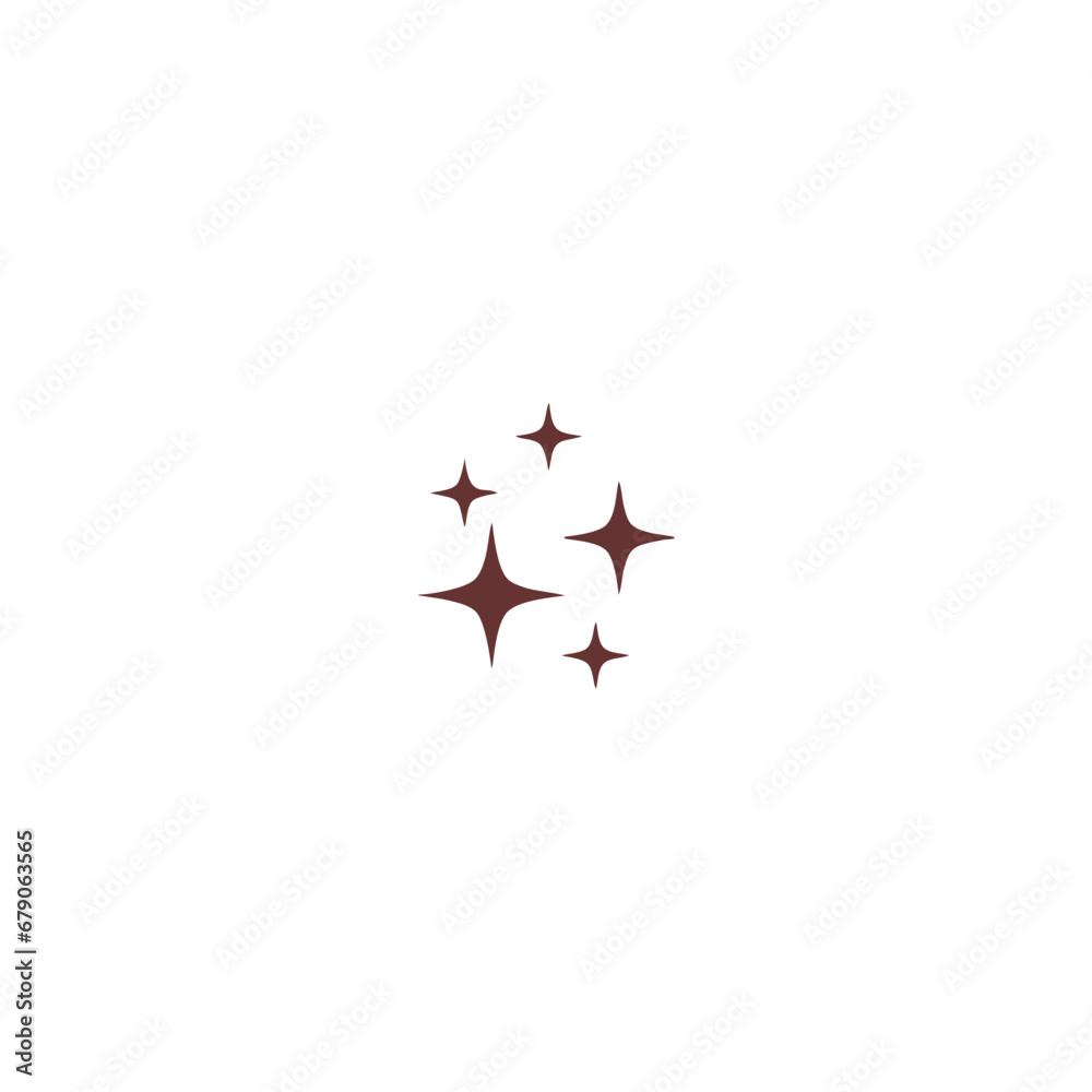 twinkling star with brown color stars twinkling star with brown color stars