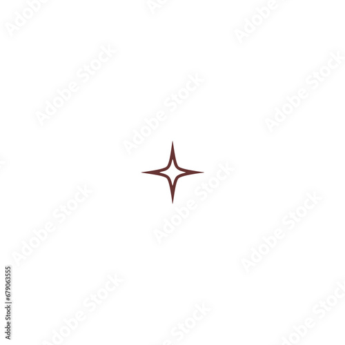 twinkling star with brown color glamour