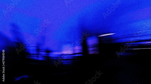 blue and black grainy abstract speed blur background with noise texture for header poster banner backdrop design © fledermausstudio